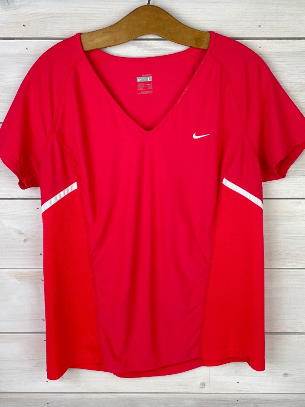 Nike Fit Dry Orange Athletic Short Sleeve Top